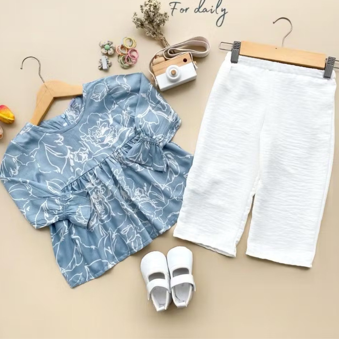 Floral Rayon 2-Piece Set