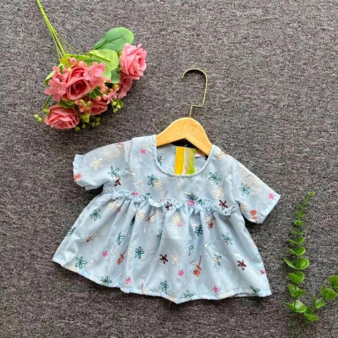 Laila Embroidery Babydoll Top