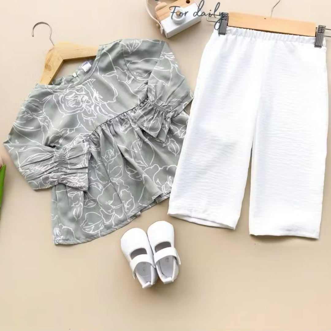 Floral Rayon 2-Piece Set