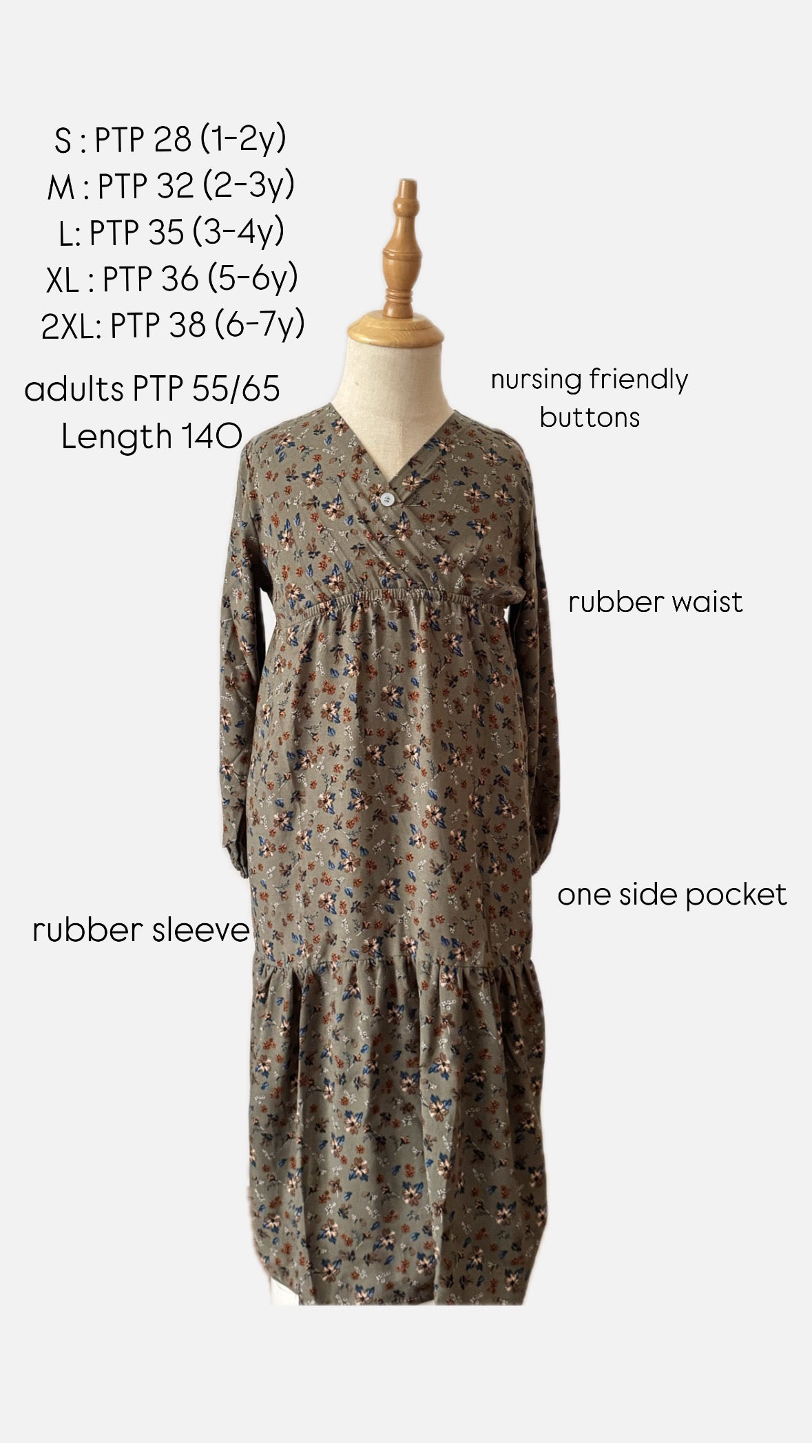 Floral Fantasy Mother Daughter Dress
