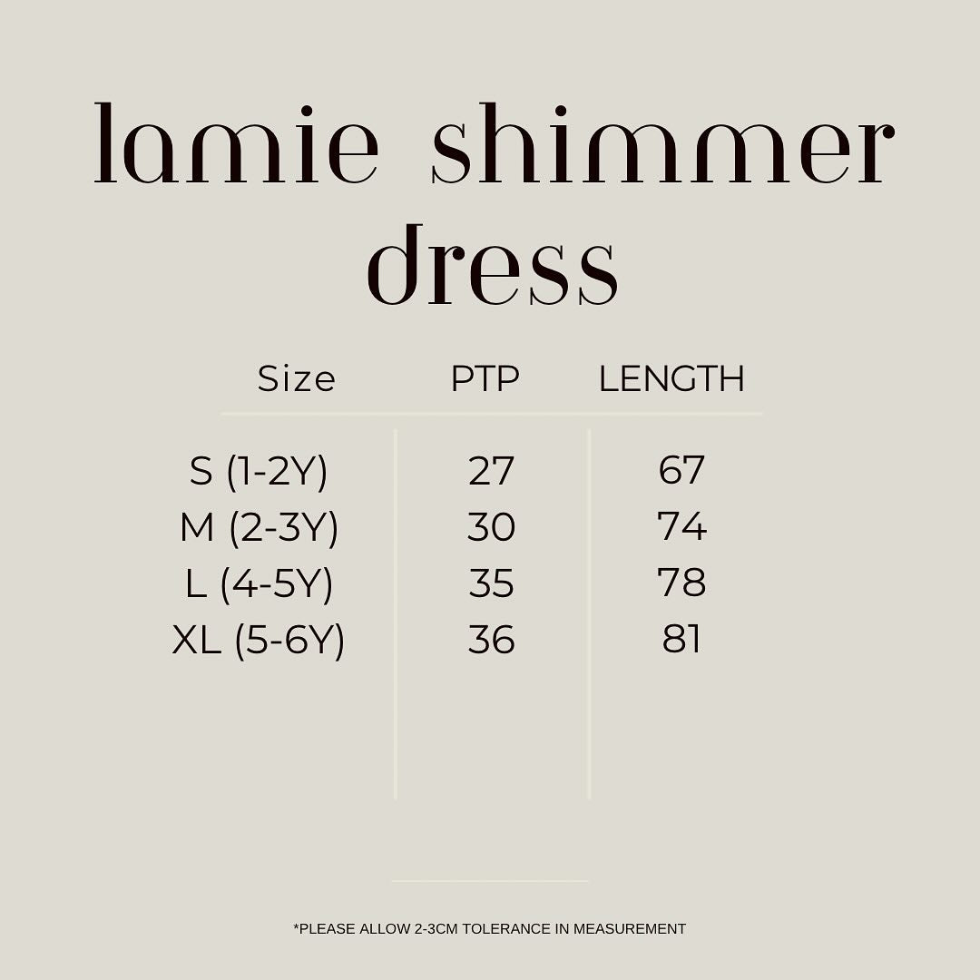 LAMIE SHIMMER CUPCAKE TIERED DRESS