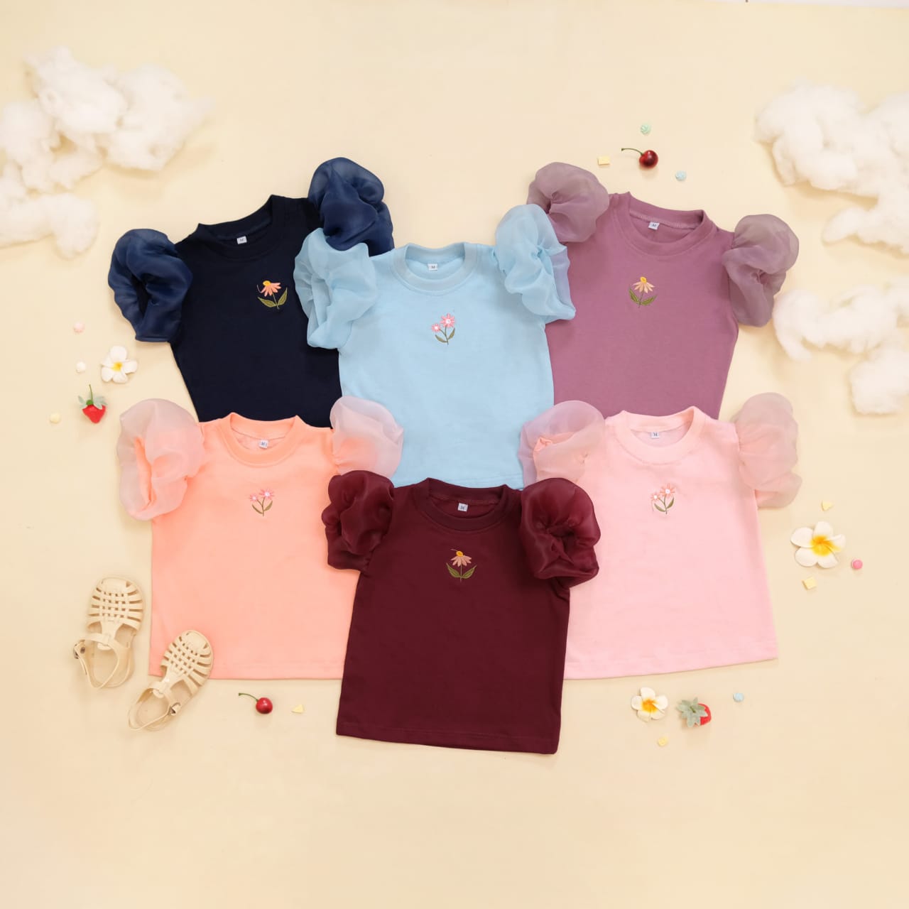 KARIN ORGANZA SLEEVE TOP