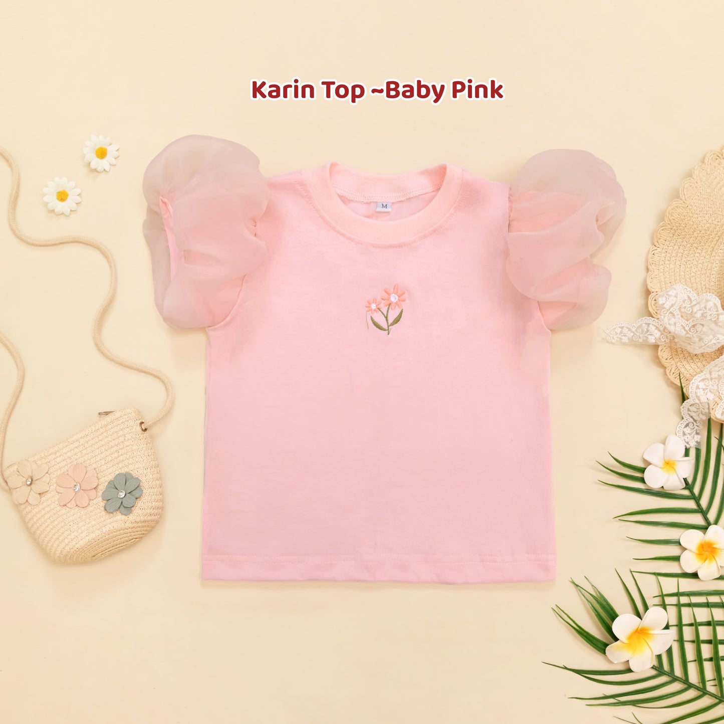 KARIN ORGANZA SLEEVE TOP