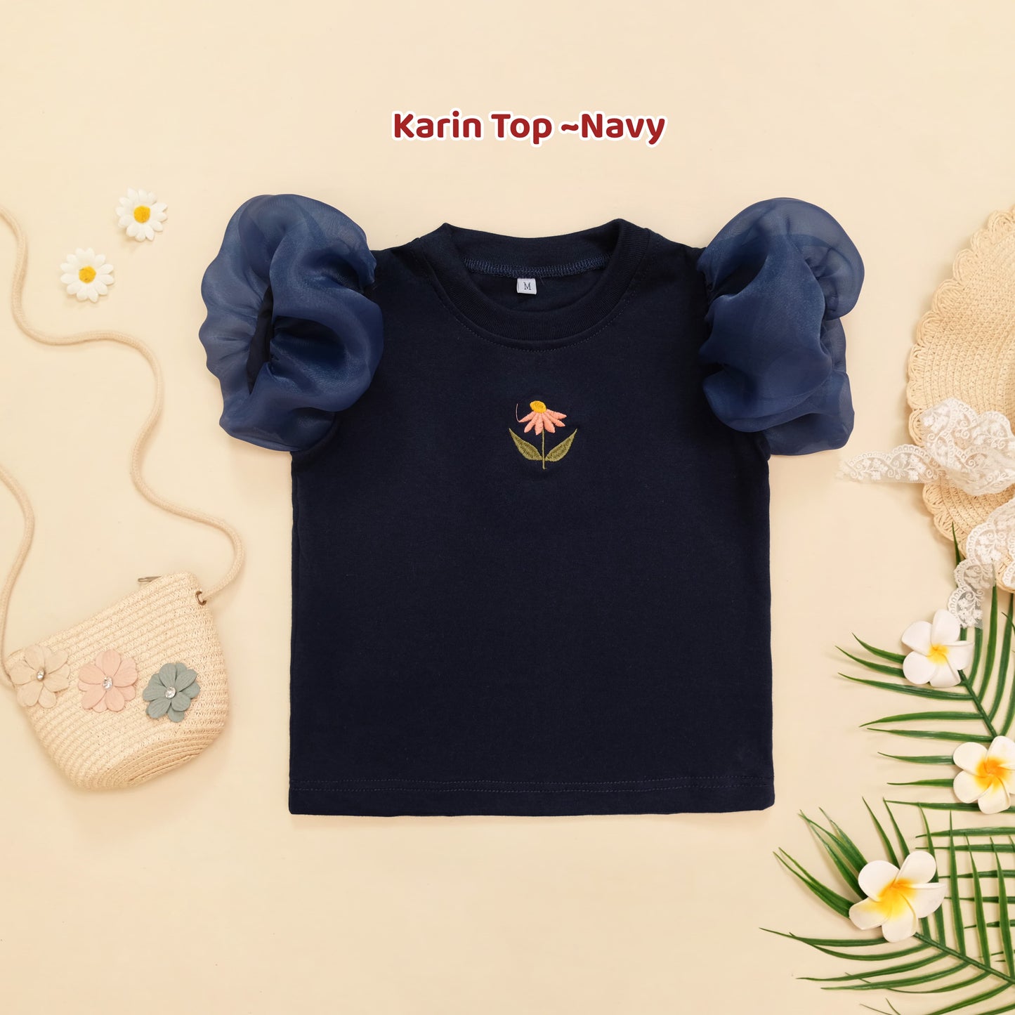 KARIN ORGANZA SLEEVE TOP
