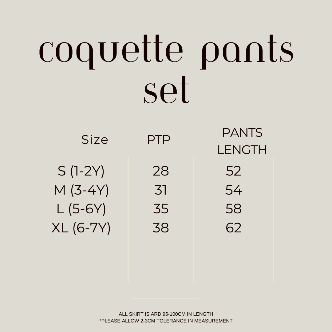 COQUETTE PANTS SET