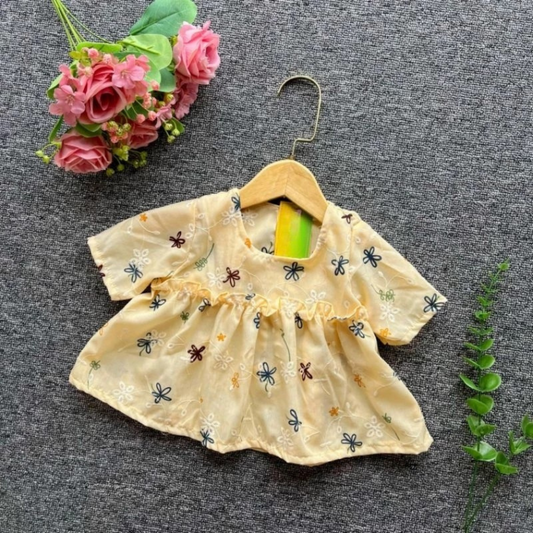 Laila Embroidery Babydoll Top