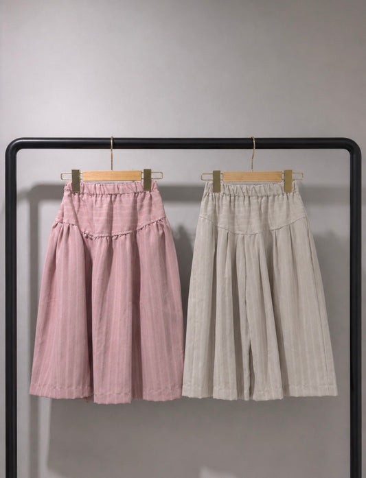 PINSTRIPES WIDE LEG PANTS