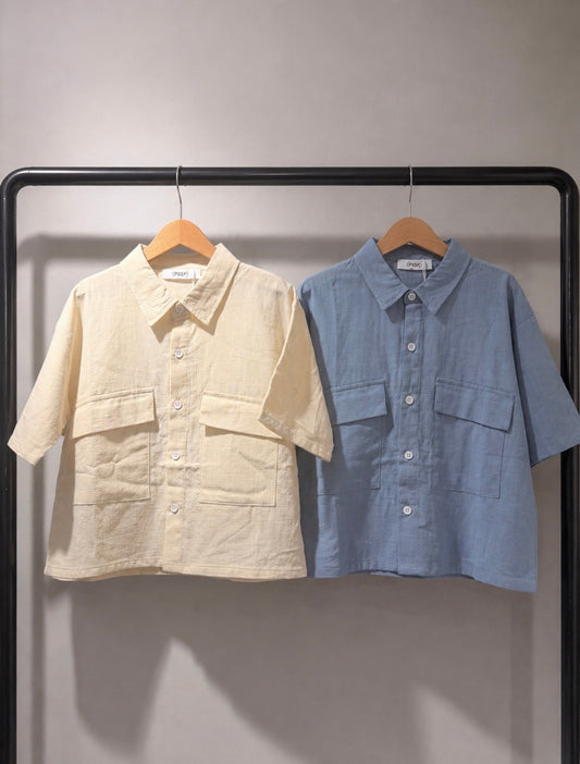 Soft Linen Utility Shirt