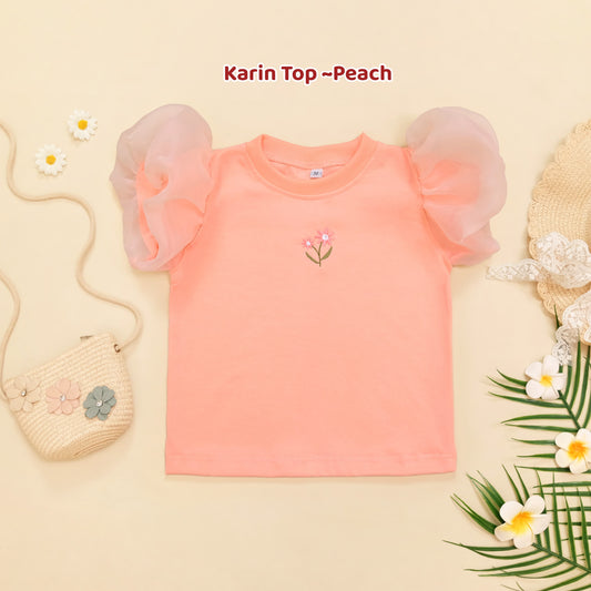 KARIN ORGANZA SLEEVE TOP
