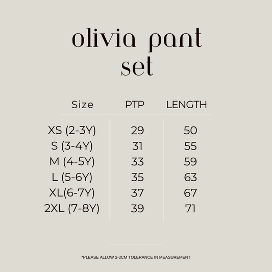 Oliva Embroidery pant set