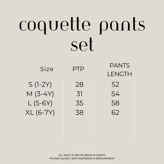 COQUETTE PANTS SET