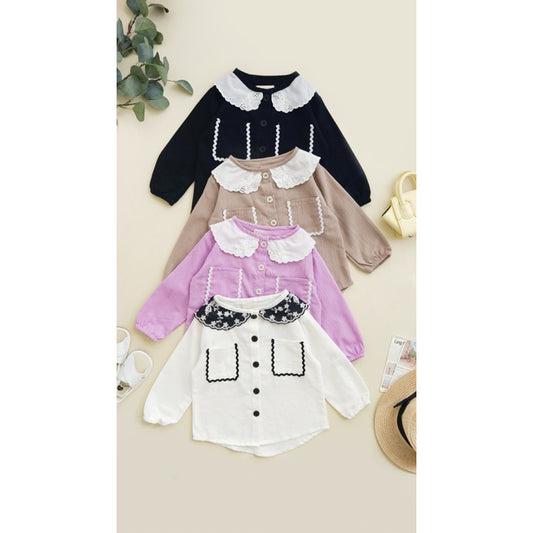 [ INSTOCK ] Matching moments peterpan collar Blouse