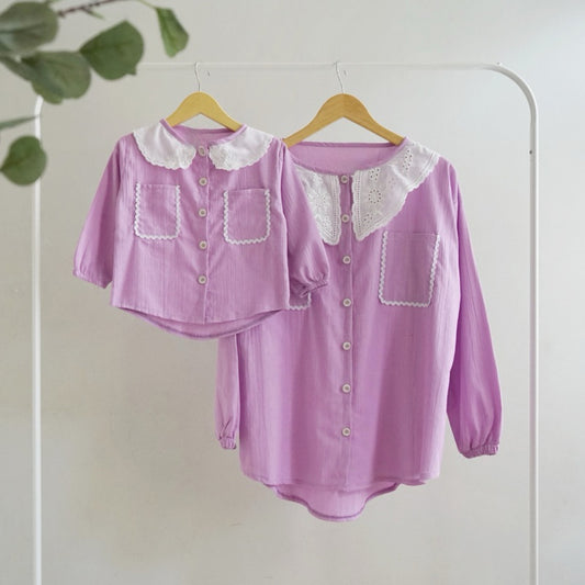 [ INSTOCK ] Matching moments peterpan collar Blouse